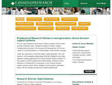 Tablet Screenshot of canadianresearch.org